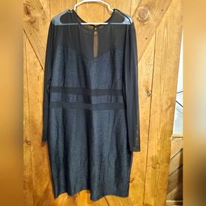 Sheer mesh evening dress